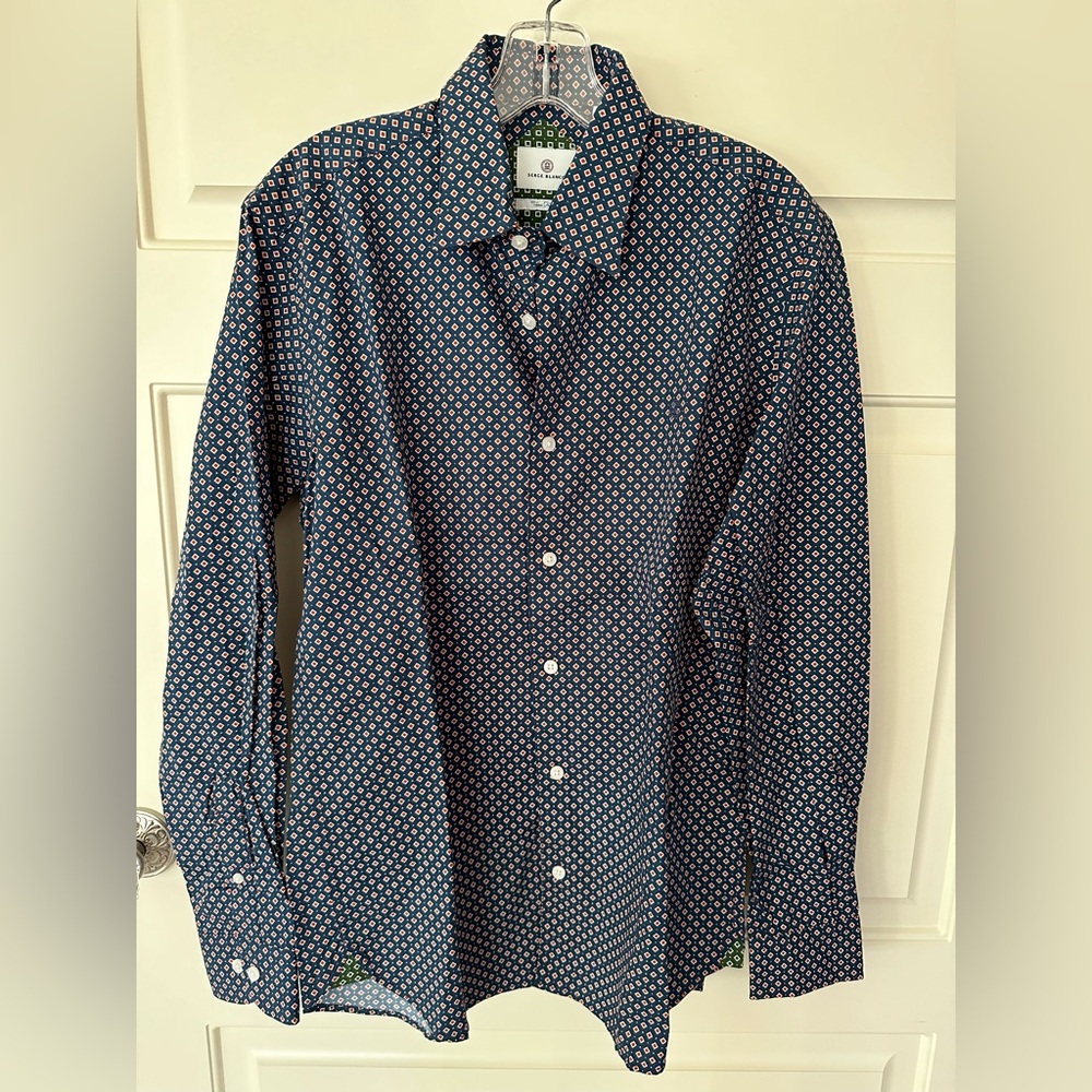 Serge Blanco Men’s Casual Button Down Shirt